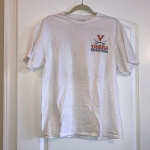 White UVA Basketball T-Shirt